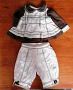 Kate Mack baby setje licht roze / bruin maat ong 56 nr 34638