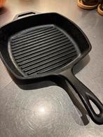 Lodge Grillpan Gietijzer, Huis en Inrichting, Keuken | Potten en Pannen, Ophalen of Verzenden, Zo goed als nieuw, Koekenpan of Braadpan