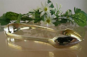 Zilver suikerklontjes tang / serveertang met Filet rand 1863 beschikbaar voor biedingen