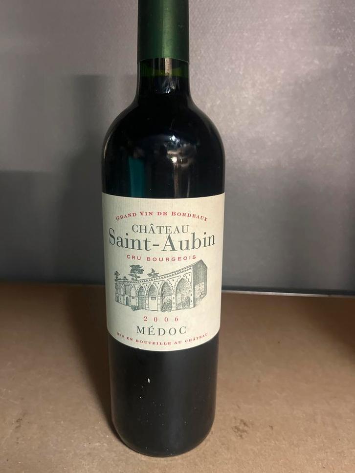 Château Saint-Aubin 2006 - Médoc, Verzamelen, Wijnen, Zo goed als nieuw, Rode wijn, Frankrijk, Vol, Ophalen of Verzenden