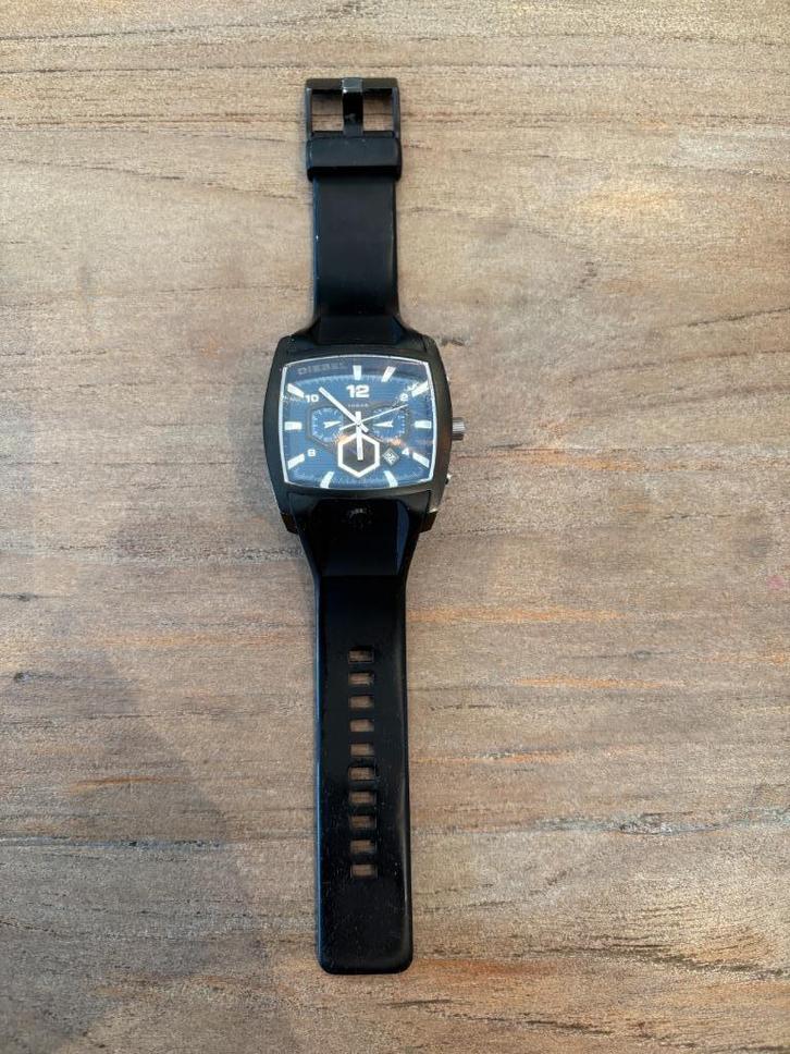 Diesel Horloge DZ 4188 – Zwart, Sieraden, Tassen en Uiterlijk, Horloges | Heren, Gebruikt, Polshorloge, Overige merken, Staal