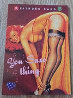 CITROEN SAXO YOU SAXO THING PIN-UP GIRL, Verzenden, 1960 tot 1980, Gelopen, Overige thema's