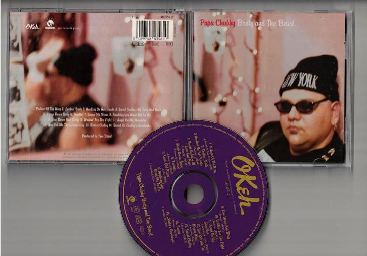 POPA CHUBBY CD Booty and the Beast, Cd's en Dvd's, Cd's | Pop, Zo goed als nieuw, 1960 tot 1980, Ophalen of Verzenden