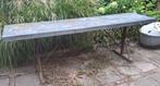 Sidetable voor buiten plantentafel groot staal zink, Ophalen, Gebruikt