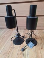 2 Zwarte (Nacht)lampjes, Gebruikt, Ophalen of Verzenden, Minder dan 100 cm, Metaal