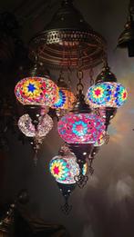 Oosterse Arabisch Turks lamp kroonluchter glasmozaiek set 7, Oosters Arabisch 1001nacht Boho Ibiza Marrakech Marokkaans Turks