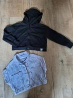 Zwart vestje en paarse blouse maat 122/128, Ophalen of Verzenden, Zo goed als nieuw, Meisje, Trui of Vest