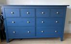 Hemnes IKEA ladekast blauw hout, Huis en Inrichting, Kasten | Ladekasten, Ophalen, 100 tot 150 cm, 5 laden of meer, Zo goed als nieuw