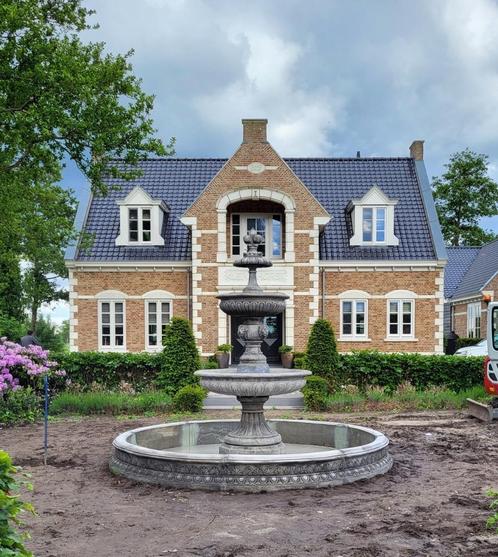 Fontein met ronde rand, Tuin en Terras, Waterpartijen en Fonteinen, Nieuw, Fontein, Beton, Ophalen