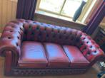 chesterfield meubelen, Gebruikt, Ophalen of Verzenden, Minder dan 150 cm, Leer
