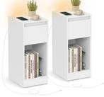 2x Nachtkastje met USB poort en led strip (Nieuw), Huis en Inrichting, Minder dan 45 cm, Nieuw, Hout, 55 tot 70 cm