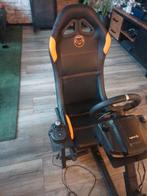 Racestoel met stuur, pedalen en schakelpook, Spelcomputers en Games, Ophalen, Gebruikt