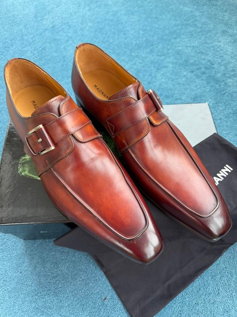 NIEUW Magnanni Instappers EU45, Kleding | Heren, Schoenen, Nieuw, Gespschoenen, Bruin, Verzenden