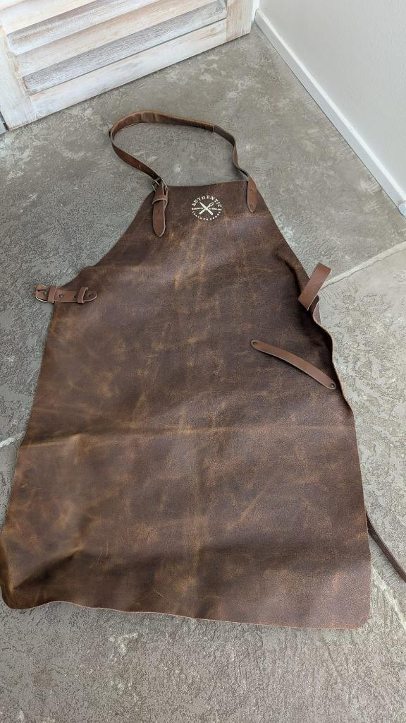 leren BBQ of horeca schort Authentic Goods G-Line, Tuin en Terras, Barbecue-accessoires, Nieuw, Ophalen of Verzenden