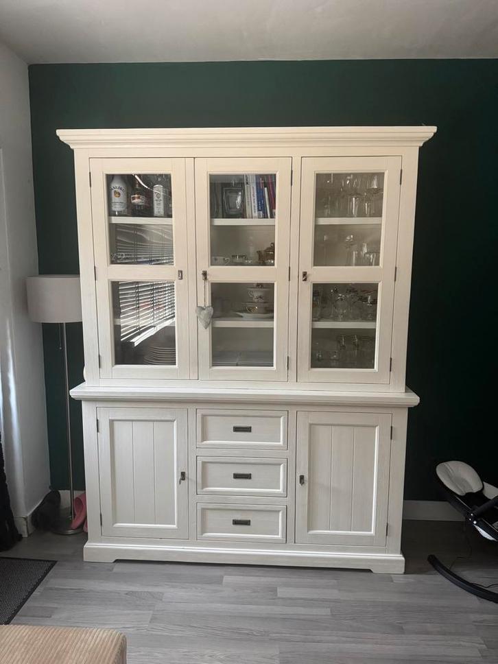 Mooie Van Bommelkast met Glasdeuren, Huis en Inrichting, Kasten | Buffetkasten, Gebruikt, 200 cm of meer, 150 tot 200 cm, 25 tot 50 cm