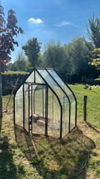 Stalen Greenhouse kas tuin kas, Tuin en Terras, Kassen, Ophalen of Verzenden, Glas, Zo goed als nieuw, Aluminium