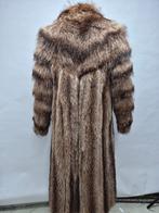 Bontjas Lang, Bruin echt bont! Maat 36/38, Ophalen, Gedragen, Maat 36 (S), Bruin