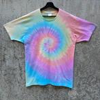 Pastel regenboog tie dye fret & maan t-shirt unisex maat 3XL, Kleding | Heren, Grote Maten, Overige kleuren, Spiral Creaties, Shirt