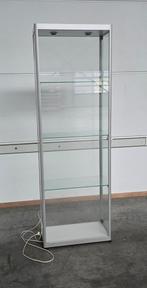 Aluminium winkelvitrine, proffesionele vitrinekast, vitrine, Huis en Inrichting, Kasten | Vitrinekasten, Ophalen, Gebruikt, 50 tot 100 cm