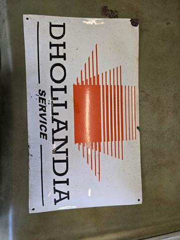 Dhollandia Service Emaille Reclamebord beschikbaar voor biedingen