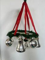 Vintage Kerstkrans met Zilveren Ornamenten Nr. 8, Ophalen of Verzenden, Gebruikt