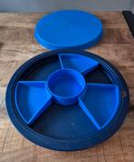 Tupperware Partyschaal met Deksel - Blauw, Huis en Inrichting, Keuken | Tupperware, Ophalen of Verzenden, Gebruikt, Blauw, Schaal