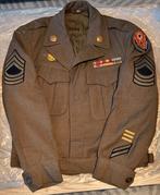 US WW2 Ike jacket M/SGT ETO ID'd, Verzamelen, Amerika, Ophalen of Verzenden, Landmacht, Kleding of Schoenen