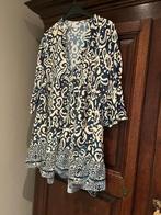 zomerjurkjes met volante mouwen, Maat 38/40 (M), Made in Italy, Blauw, Ophalen of Verzenden