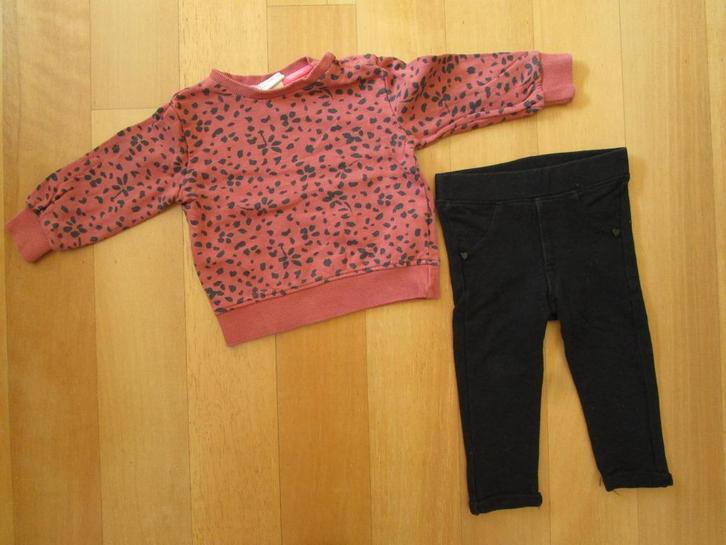 Hema + Zeeman setje maat 68 - broekje + truitje, Kinderen en Baby's, Babykleding | Maat 68, Zo goed als nieuw, Meisje, Setje, Ophalen of Verzenden