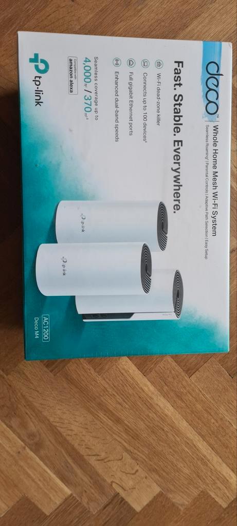 TP-Link Deco M4(3-pack), Computers en Software, WiFi-versterkers, Nieuw, Ophalen of Verzenden