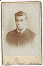 Foto - Fotograaf: H.F. Fuchs Portret van een onbekende Man, Gebruikt, Foto, Ophalen of Verzenden, Voor 1940