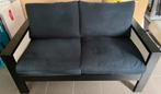 Klein bankje donkerblauw, Huis en Inrichting, Banken | Bankstellen, Ophalen, Gebruikt, Minder dan 75 cm, Tweepersoons