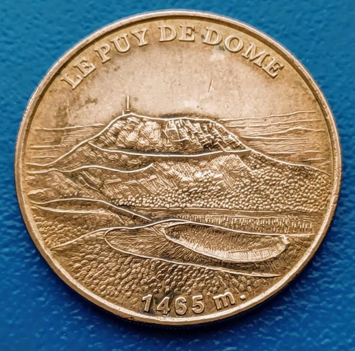 Toeristenpenning Monnaie de Paris - Le Puy de Dôme, Postzegels en Munten, Penningen en Medailles, Overige materialen, Buitenland