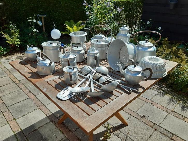 Vintage Aluminium Keukenspullen Verzameling., Huis en Inrichting, Keuken | Potten en Pannen, Gebruikt, Ophalen