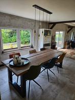 Robuuste eettafel van authentieke wagonplanken, Ophalen, 200 cm of meer, 50 tot 100 cm, Zo goed als nieuw