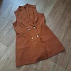mouwloze blazer/jurk mt. XL bruin, Kleding | Dames, Jurken, Bruin, Maat 46/48 (XL) of groter, Nieuw, Ophalen of Verzenden