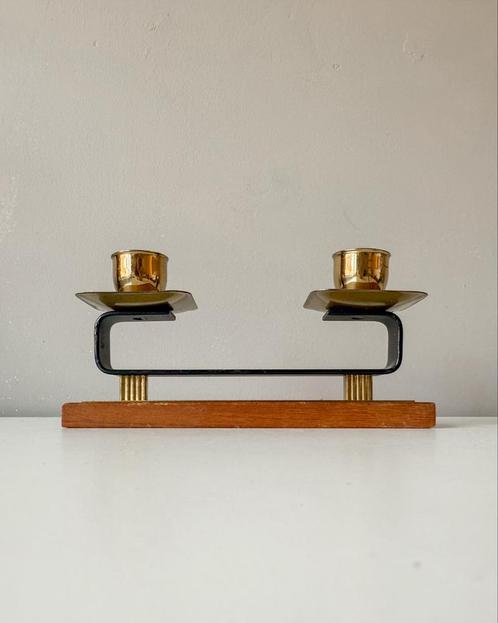 Vintage decoratieve kaarsenhouder | Jaren 60, Huis en Inrichting, Woonaccessoires | Kandelaars en Kaarsen, Gebruikt, Minder dan 25 cm