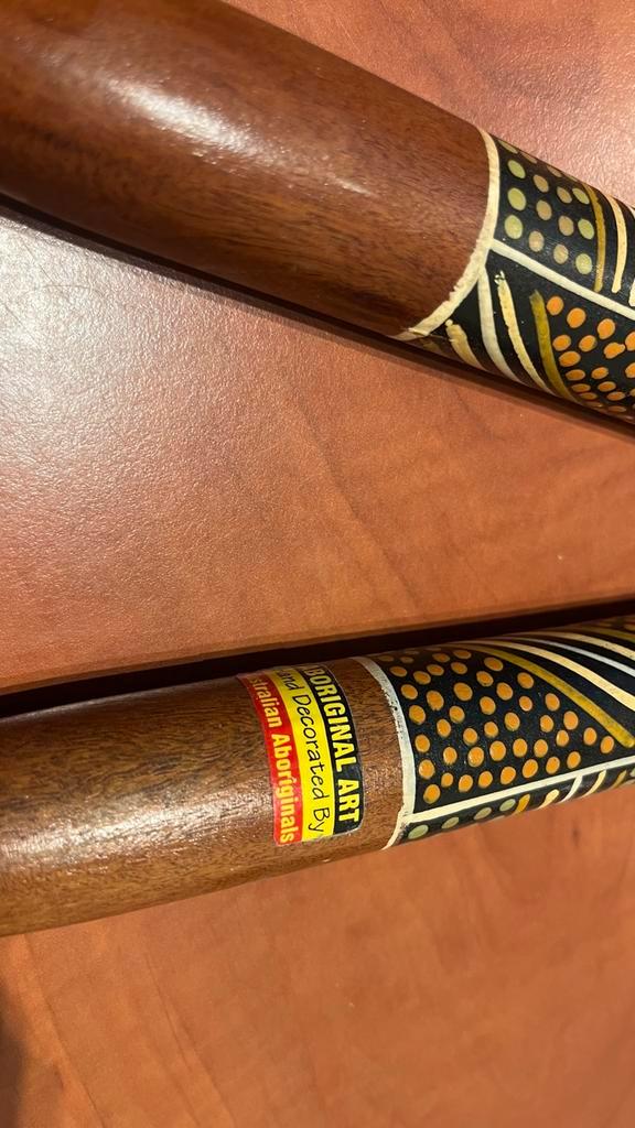 Aboriginal Claves - Muziekinstrument, Muziek en Instrumenten, Percussie, Zo goed als nieuw, Ophalen of Verzenden