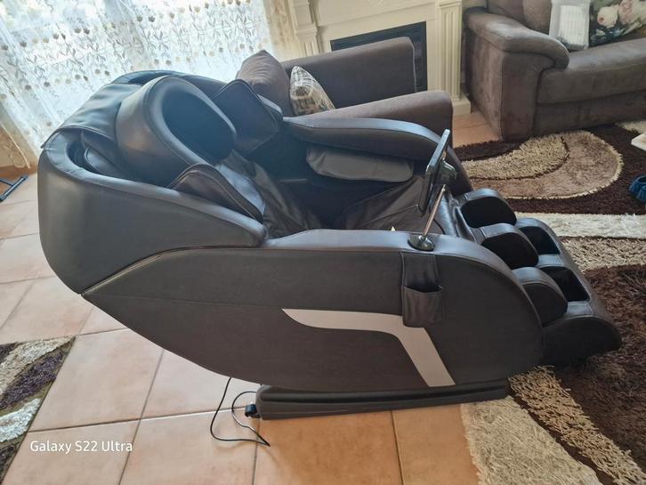 Burgherr Massagestoel - Zo goed als nieuw!, Huis en Inrichting, Fauteuils, Zo goed als nieuw, Kunststof, Leer, 75 tot 100 cm, 125 tot 150 cm