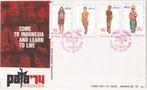 6 x FDC Indonesia - Come to Indonesia and Learn to Live 1974, Postzegels en Munten, Postzegels | Eerstedagenveloppen, Onbeschreven