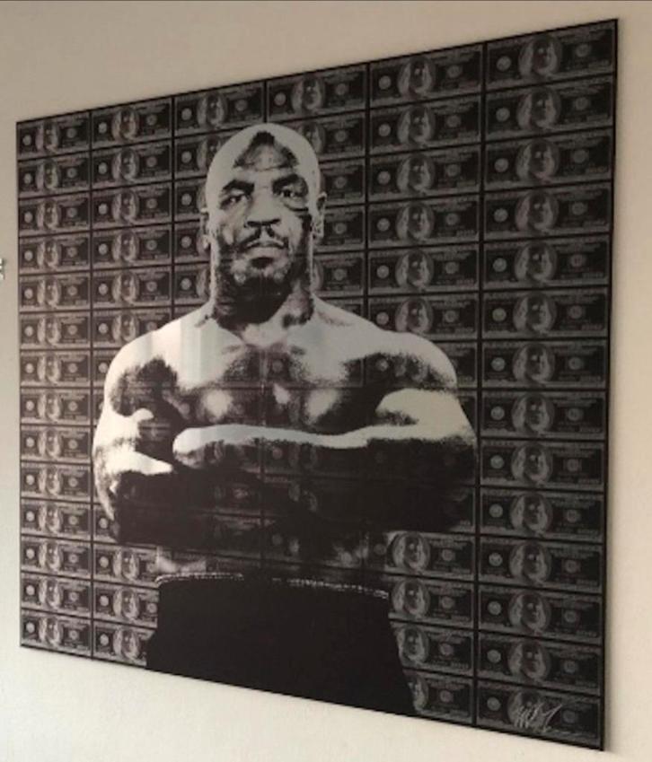 Mike Tyson Schilderij - Plexiglas Kunst, Antiek en Kunst, Kunst | Schilderijen | Abstract, Ophalen of Verzenden