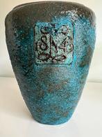 Vintage Pieter Groeneveldt Vaas Turquoise Bruisglazuur 1925, Antiek en Kunst, Antiek | Keramiek en Aardewerk, Ophalen of Verzenden