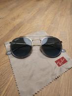 Ray-Ban Zonnebril | Round Double Bridge | Als nieuw, Zonnebril, Blauw, Ophalen of Verzenden, Zo goed als nieuw