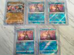 5 verschillende Greninja, Ophalen of Verzenden, Zo goed als nieuw, Meerdere kaarten, Foil