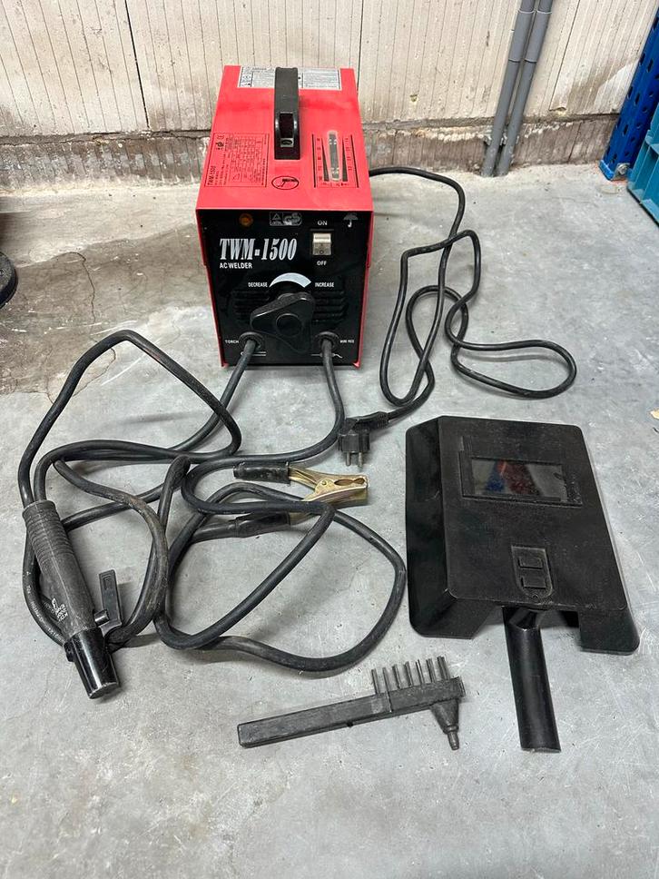 Lasapparaat TWM-1500 - Te Koop!, Doe-het-zelf en Verbouw, Gereedschap | Lasapparaten, Gebruikt, Elektroden, Minder dan 150 ampère