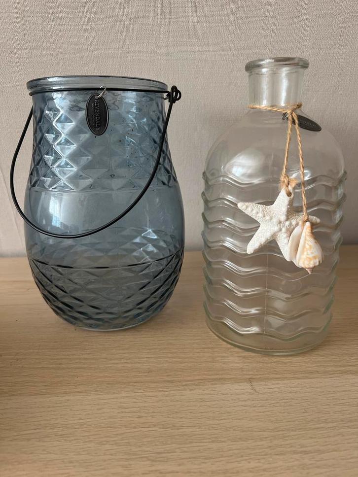 Riverdale Vaas & Windlicht Set, Huis en Inrichting, Woonaccessoires | Vazen, Zo goed als nieuw, Overige kleuren, Minder dan 50 cm