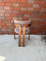 6x walnoot Japandi eetkamerstoelen met linnen stof, Huis en Inrichting, Stoelen, Ophalen of Verzenden, Nieuw
