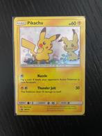 Pikachu & Mimikyu SM162 Foil Promo, Ophalen of Verzenden, Zo goed als nieuw, Losse kaart, Foil