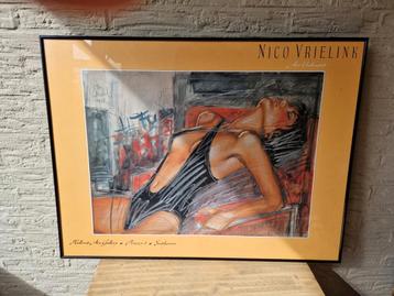 Nico Vrielink Poster Ingelijst - 80x60cm beschikbaar voor biedingen