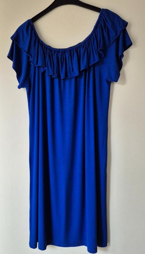 Kobalt blauwe zomerjurk , Kleding | Dames, Jurken, Zo goed als nieuw, Maat 46/48 (XL) of groter, Blauw, Knielengte, Ophalen of Verzenden